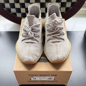 Adidas Yeezy Boost 350 V2 in Sesame color way (Gray & Tan)